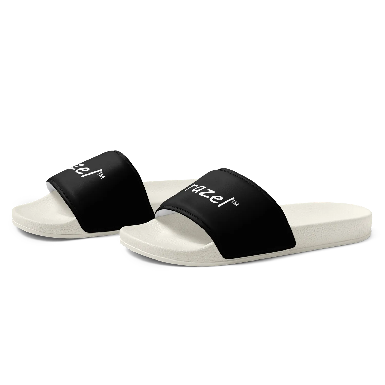 Razel Slides slippers wit kunstleer