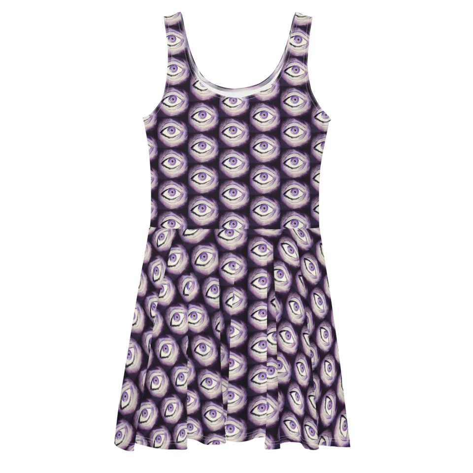 Razel Thousand Eyes Motif Sun Dress zonnejurk elastisch
