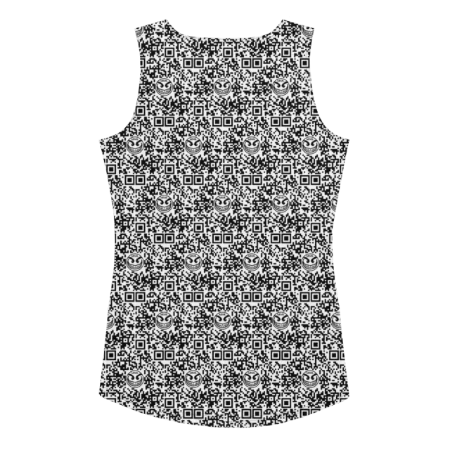 Razel Face QR Code tanktop dames stretch