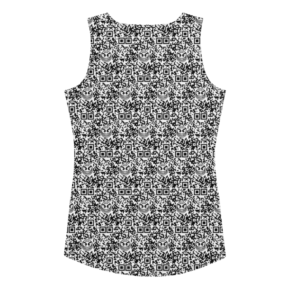 Razel Face QR Code tanktop dames stretch