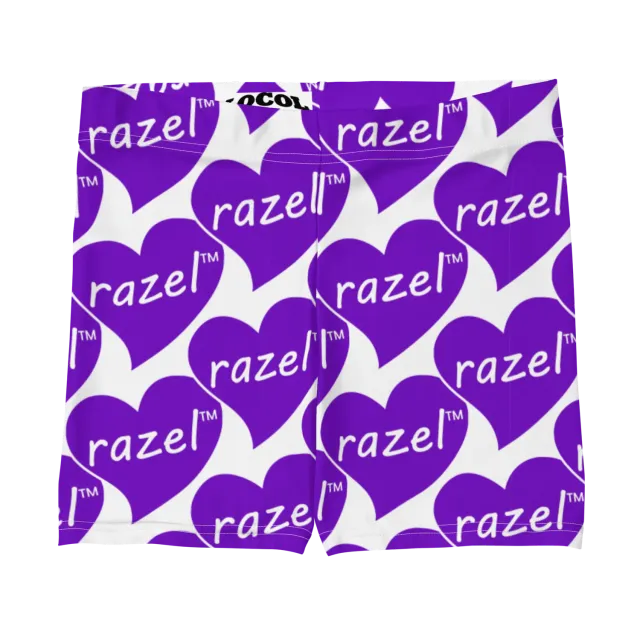 Razel Purple Hearted Spanks short stretch paars
