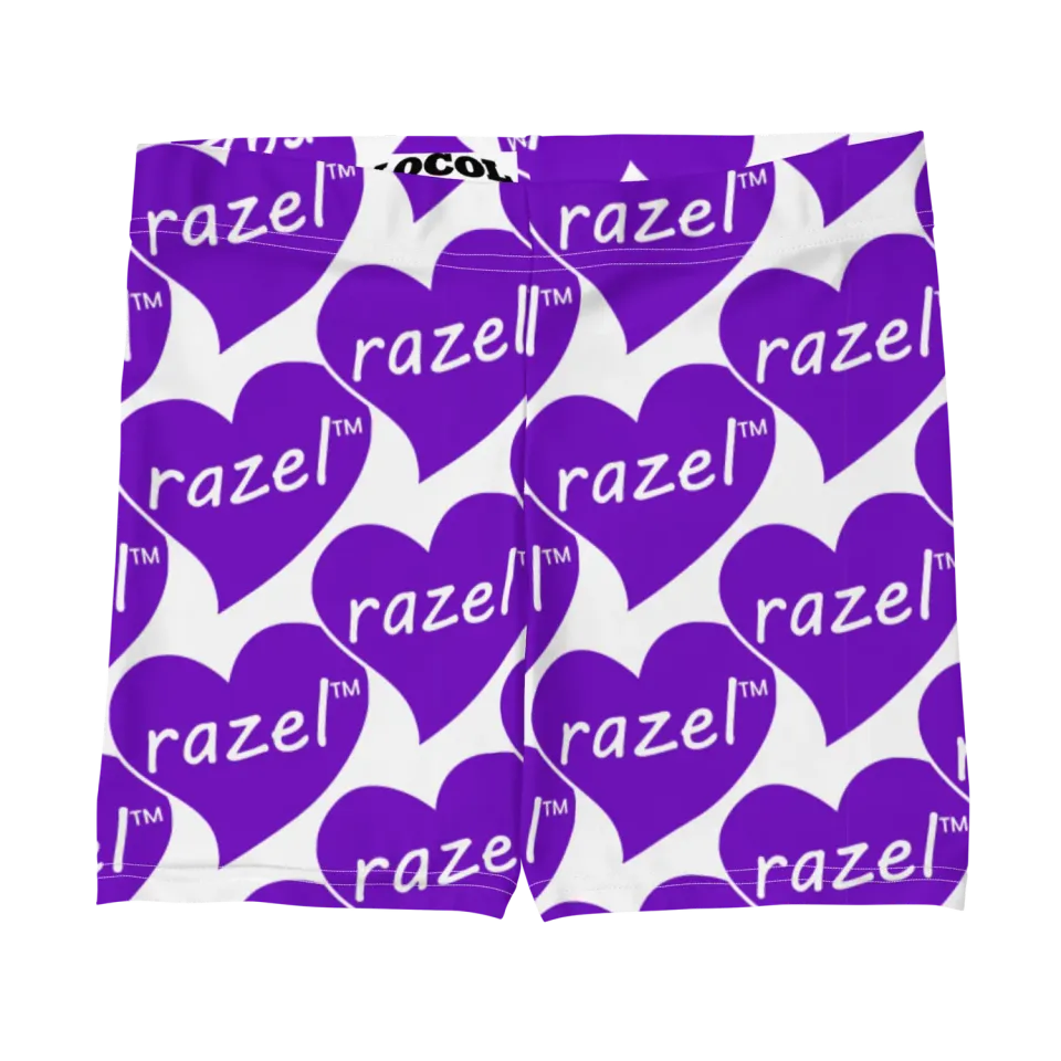 Razel Purple Hearted Spanks short stretch paars