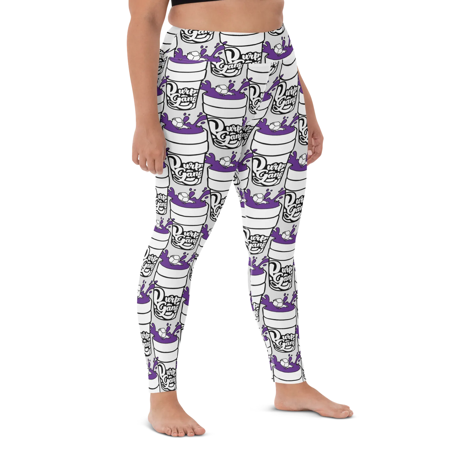 Razel Purp Gang Double Cup legging high waist