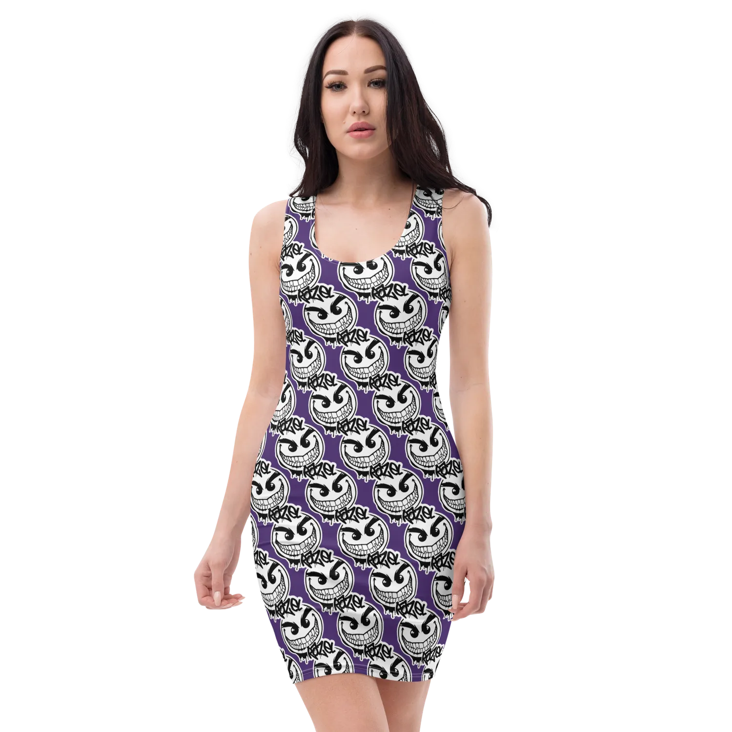 Razel Gang Drip Face classy jurk microvezel