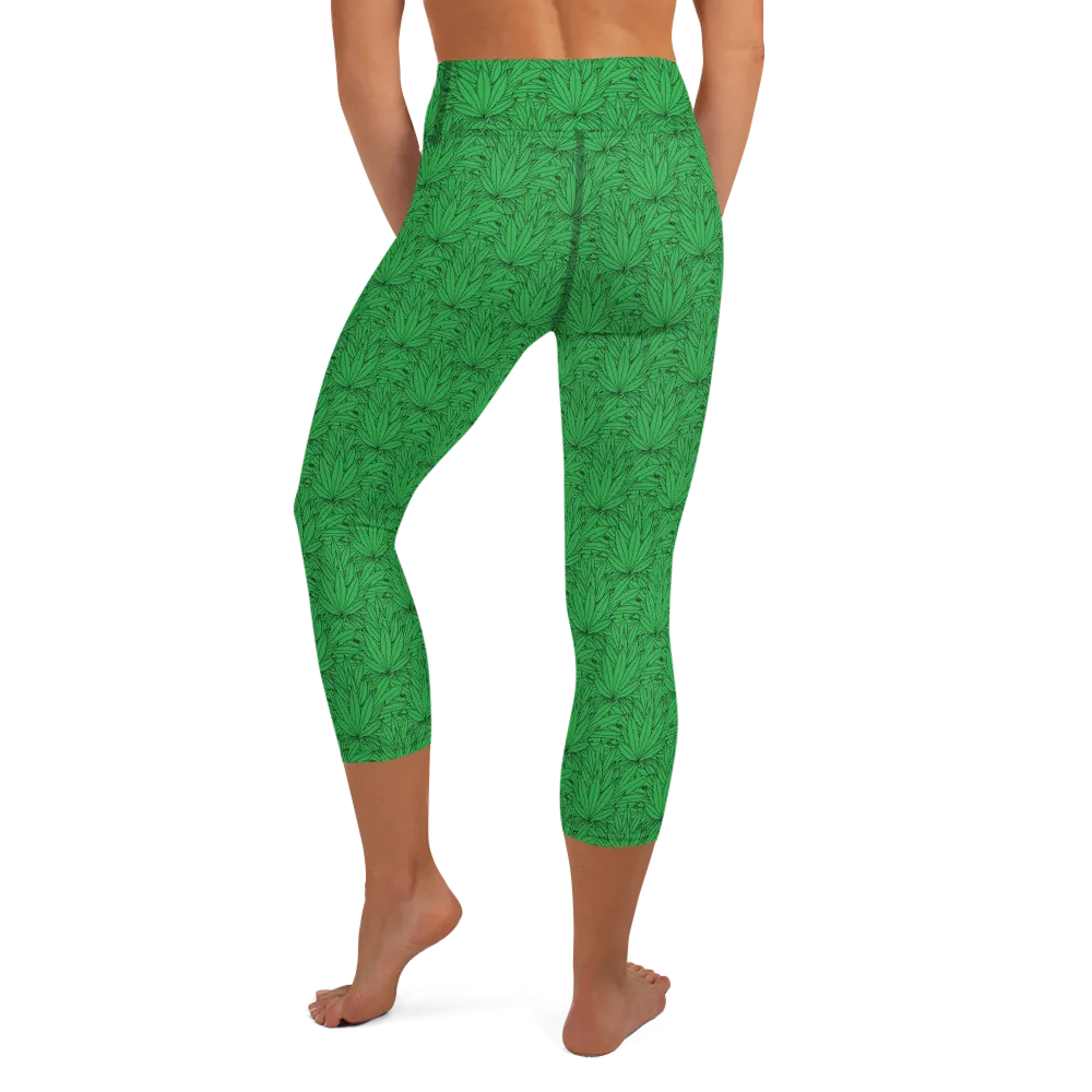 Razel Marijuana Tree Star yoga capri driekwart