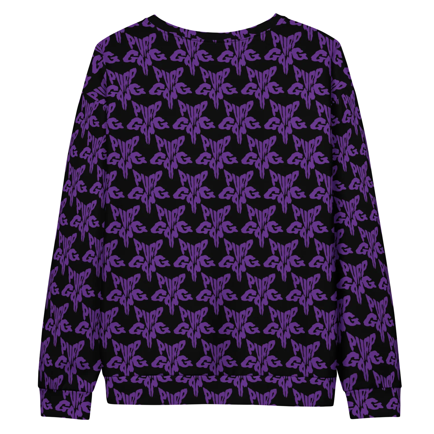 Razel Purp Gang Rock Star Motif Sweater fleece