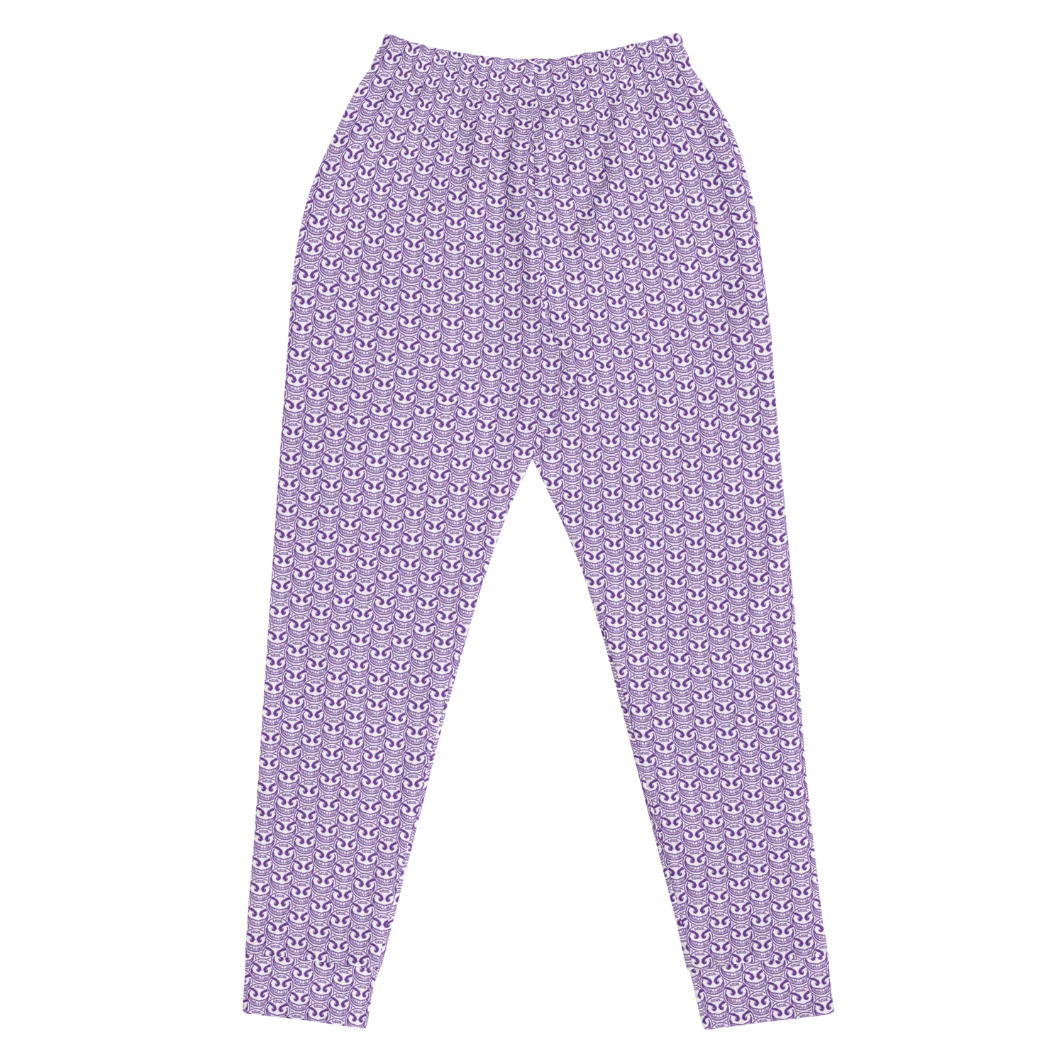 Razel Face Motif Joggers dames slim fit fleece zakken