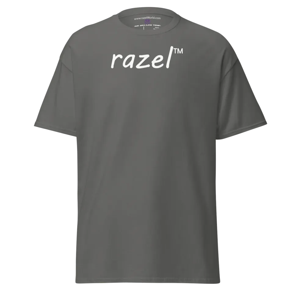 Razel White Tee Centered Chest T-shirt wit katoen