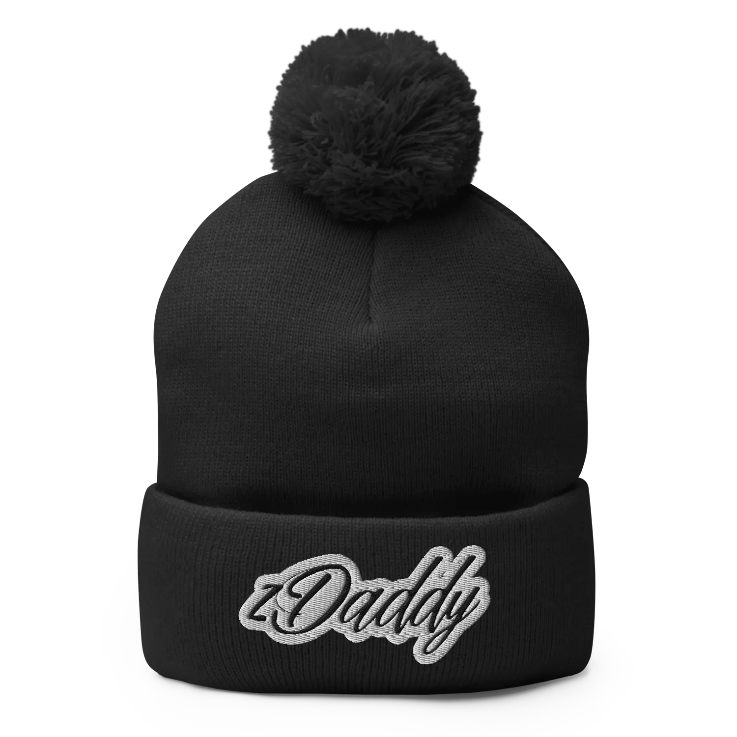Razel zDaddy Beanie met pompon zwart acryl