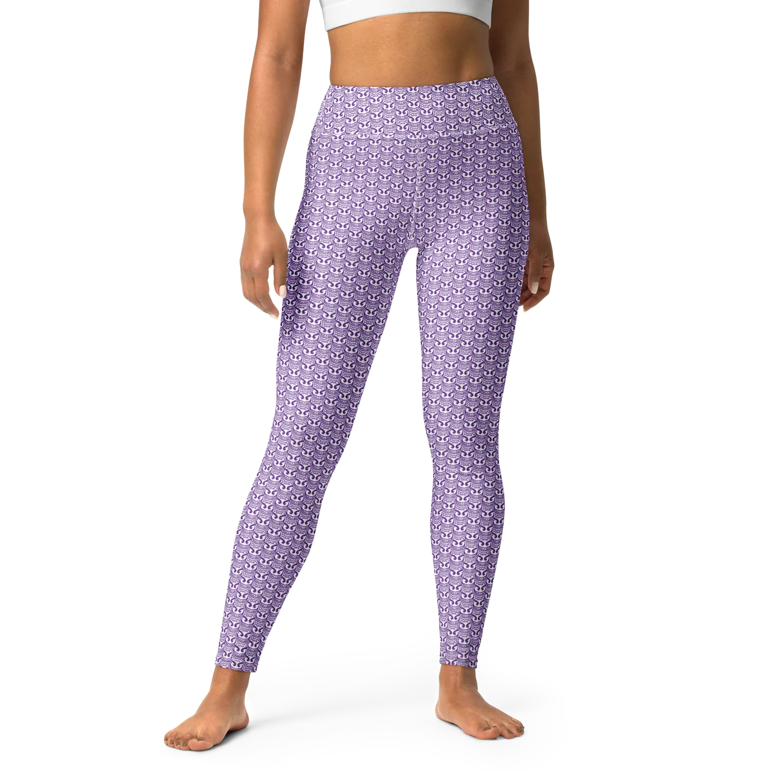 Razel Face Motif legging dames hoge taille stretch