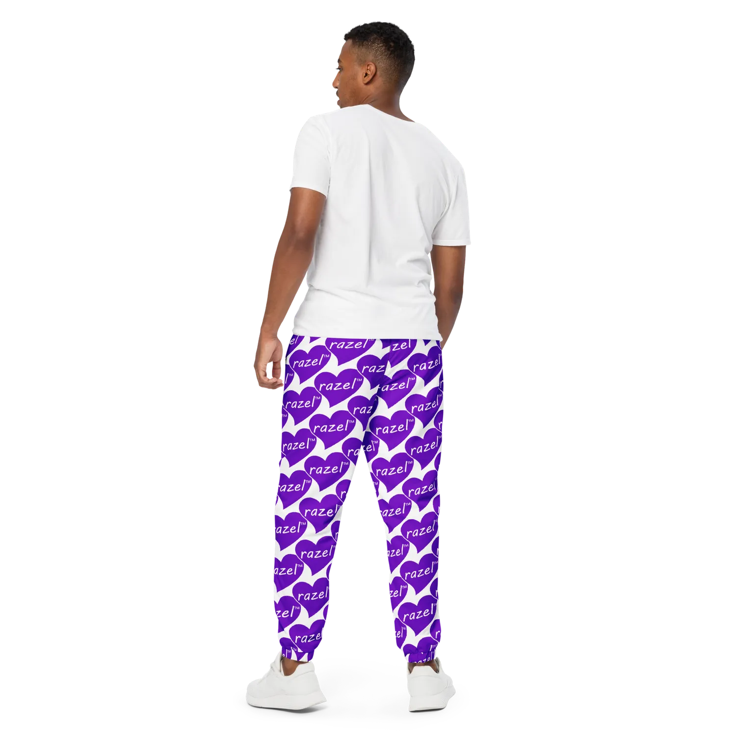 Razel Purple Hearted trainingsbroek zwart polyester