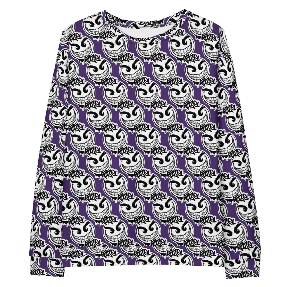 Razel Gang Drip Face crewneck fleece uniseks