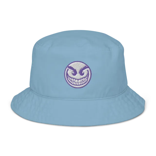 Razel Face Bucket Hat emmerhoed zwart katoen