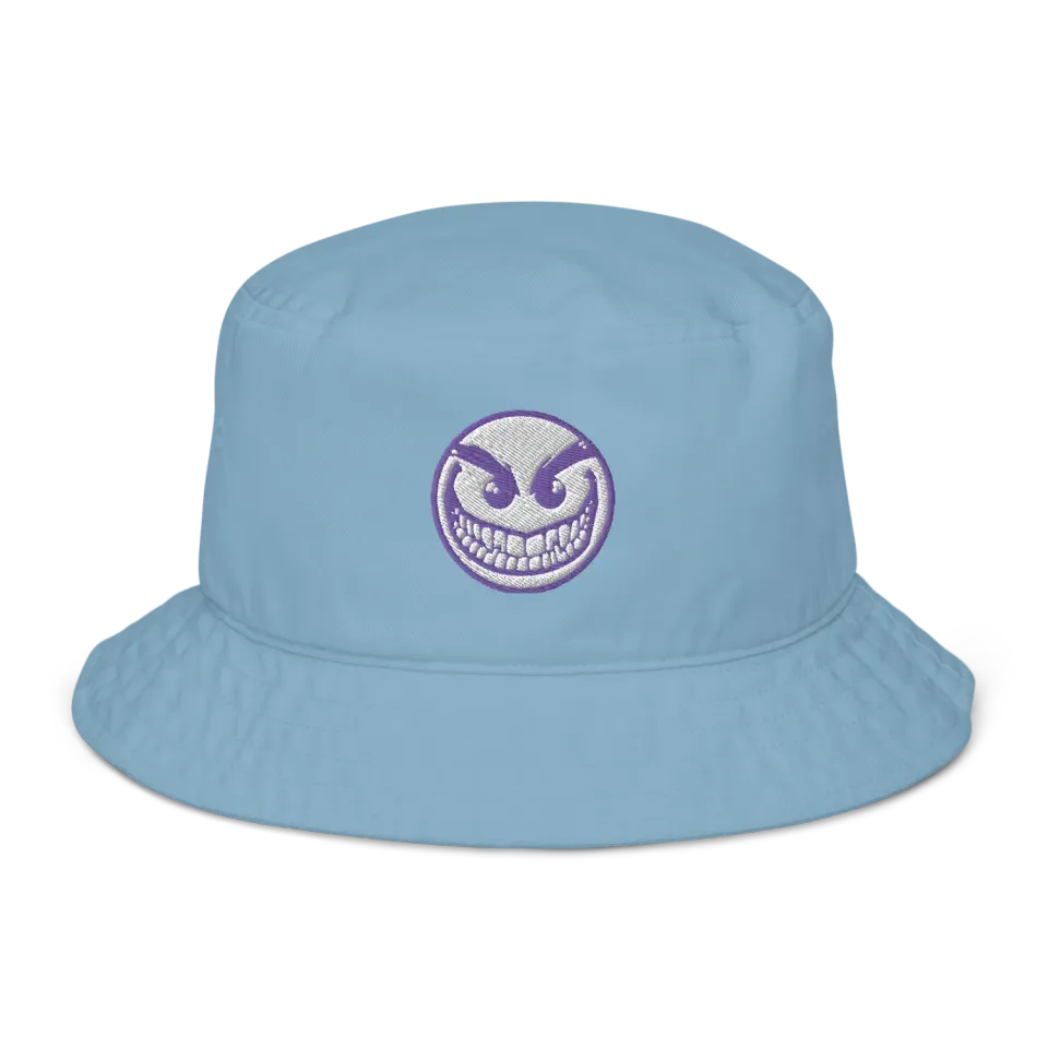 Razel Face Bucket Hat emmerhoed zwart katoen