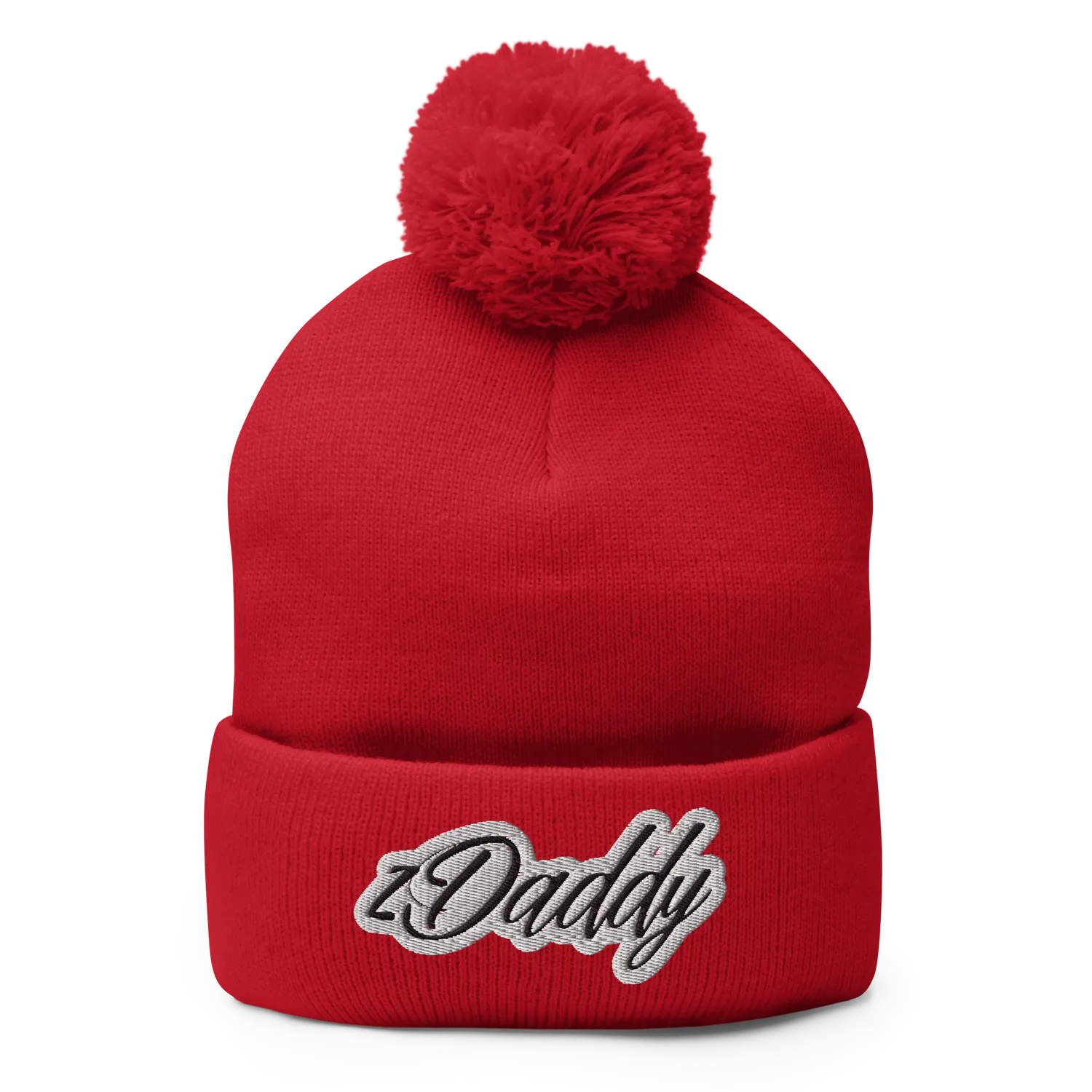 Razel zDaddy Beanie met pompon zwart acryl