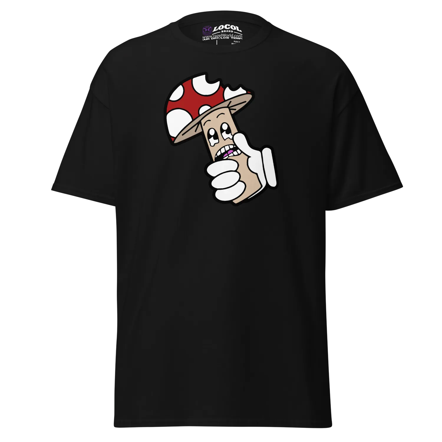 Razel Boom Bite Tee t-shirt zwart katoen