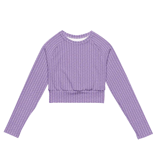 Razel Face Motif Croptop met Lange Mouwen UPF50