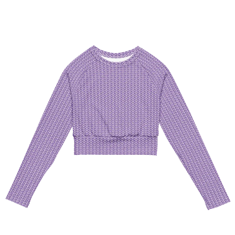 Razel Face Motif Croptop met Lange Mouwen UPF50