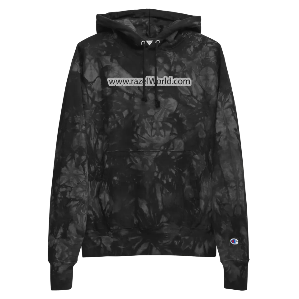 Razel Champion Tye-Dye hoodie zwart tie-dye katoen