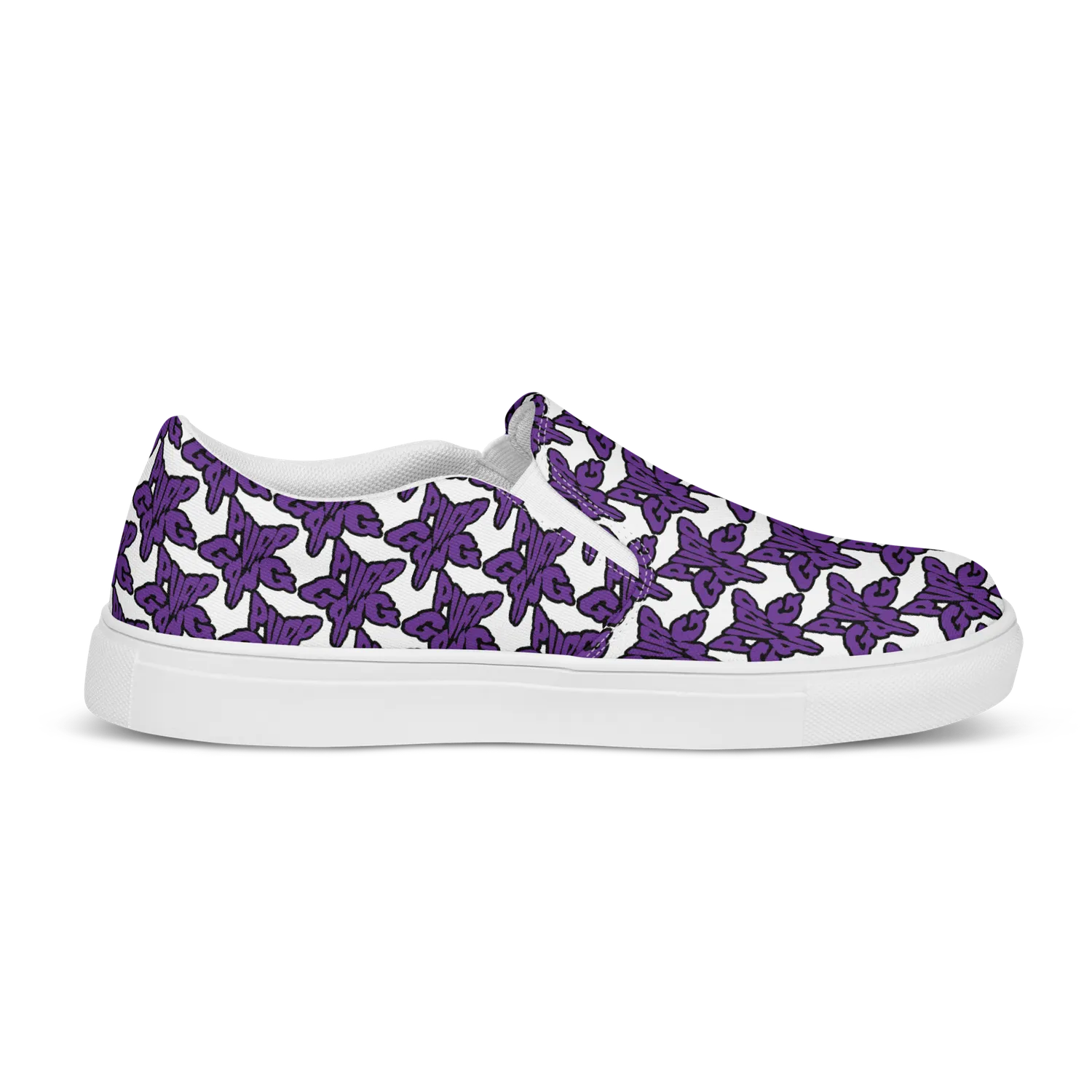 Razel Purp Gang Rock Star Slip-Ons canvas instappers