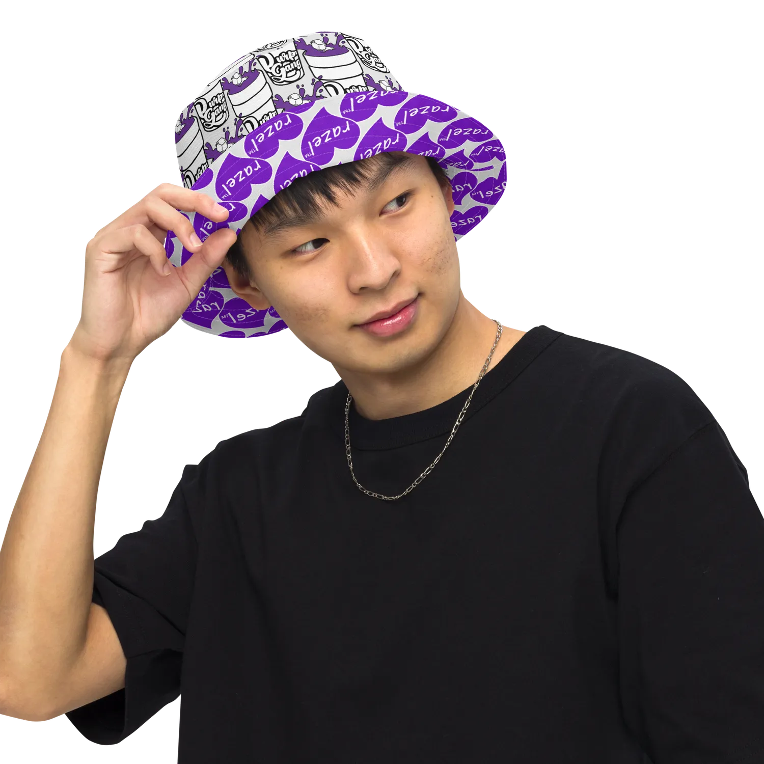 Razel Purp Gang Double Cup bucket hat omkeerbaar