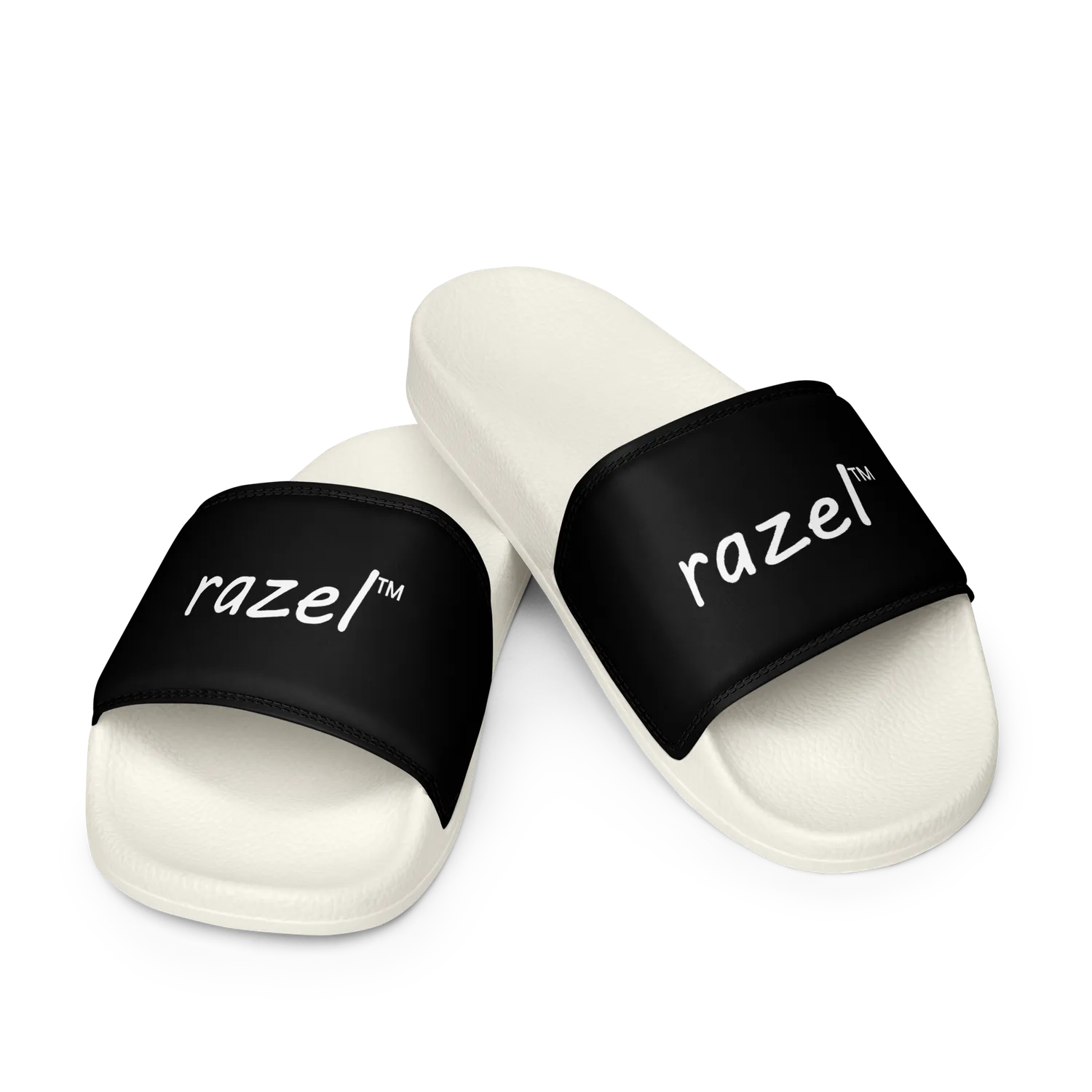 Razel Slides slippers wit kunstleer