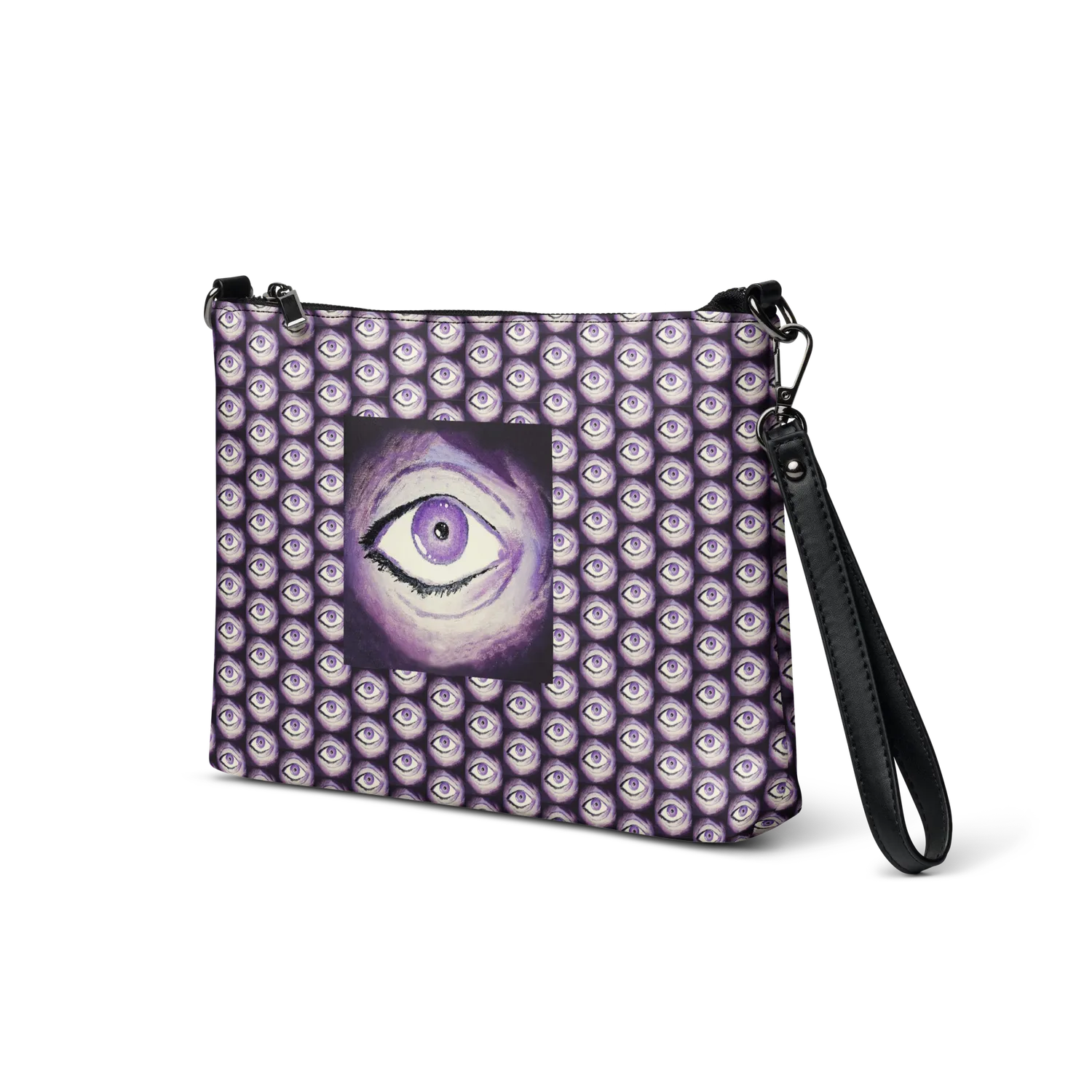 Razel Thousand Eyes satchel tas zwart met vakken
