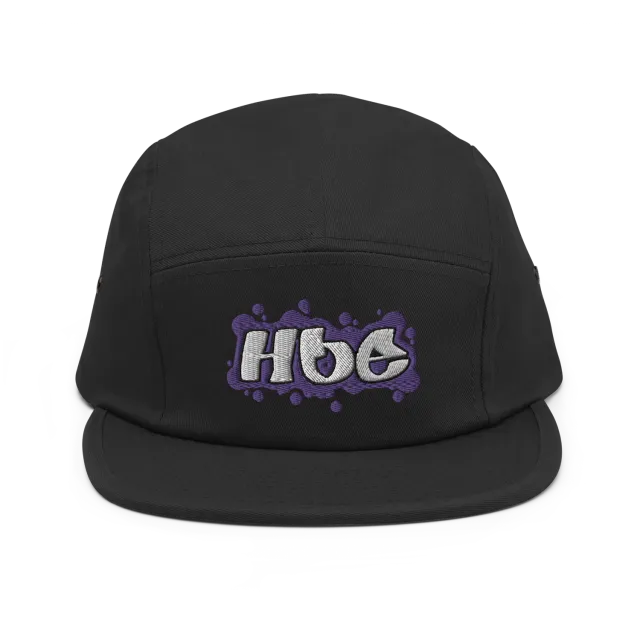 Razel Hoe 5-panel pet katoen zwart