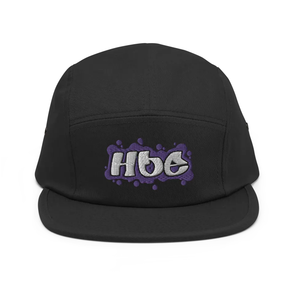 Razel Hoe 5-panel pet katoen zwart