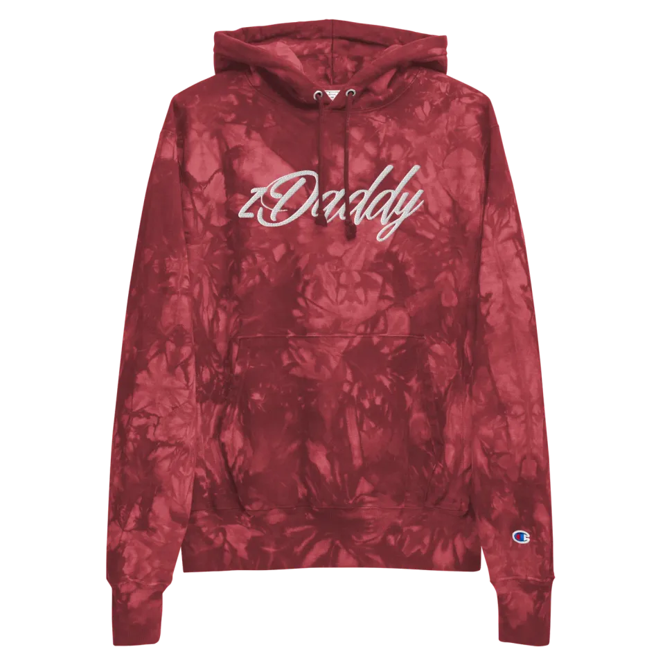 Razel zDaddy Champion Tie-Dye hoodie zwart geborduurd