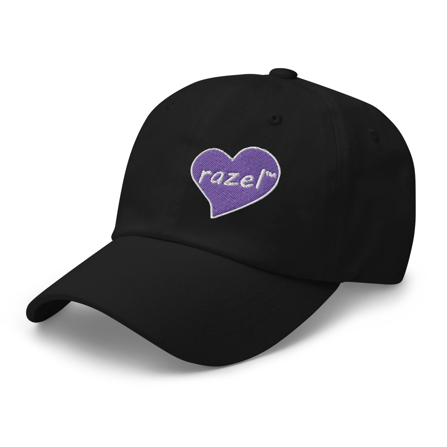 Razel Purple Hearted pet zwart verstelbaar