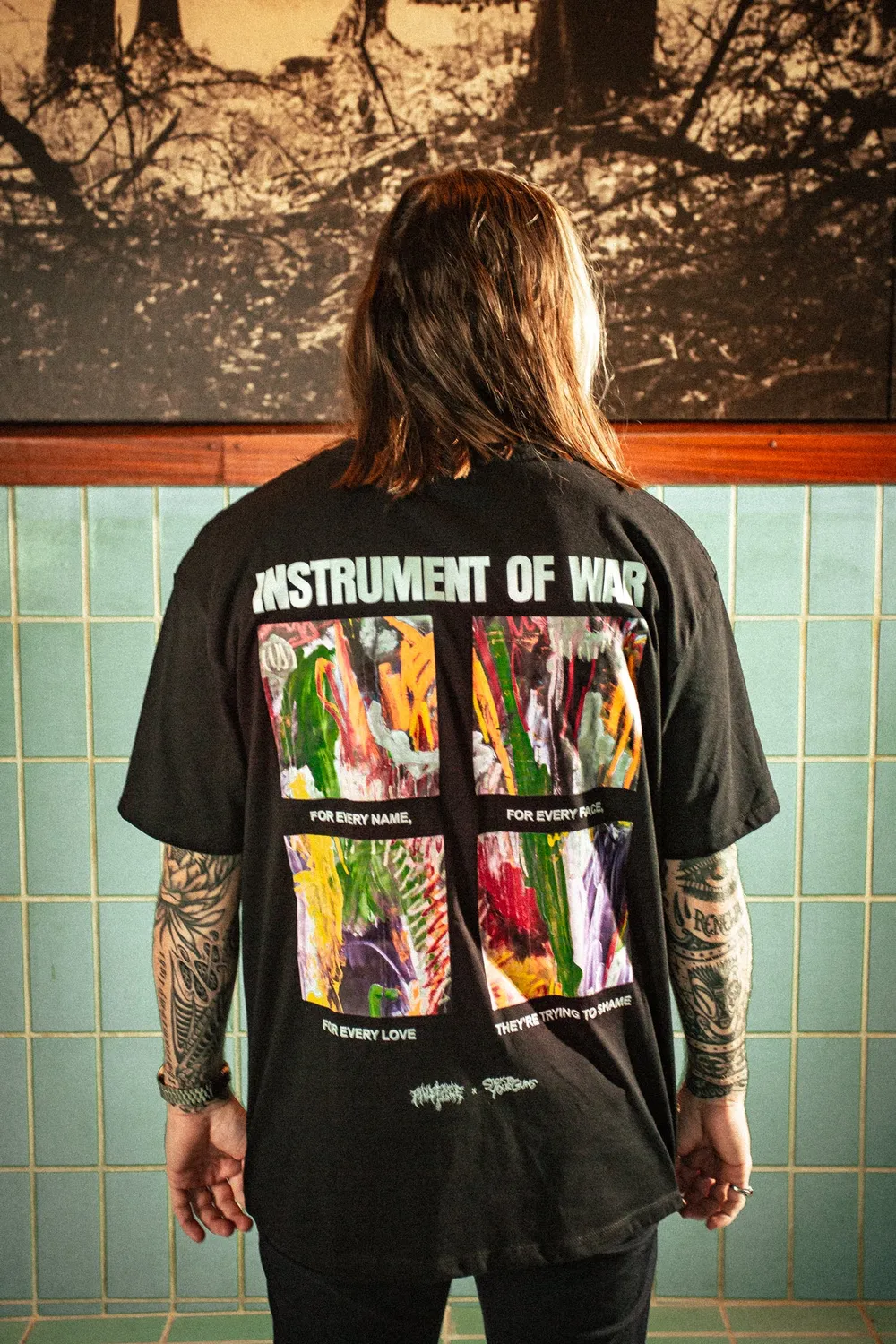 Paleface Swiss Instrument of War T-shirt maat L charity katoen