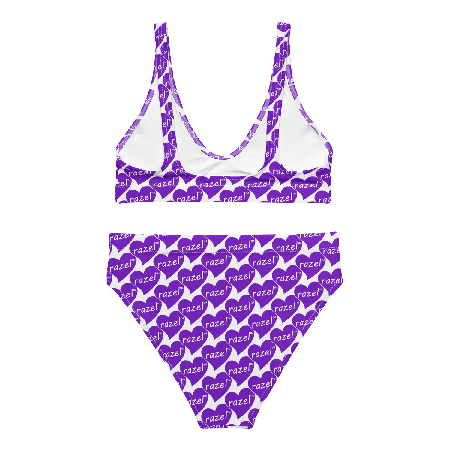 Razel Purple Hearted bikini paars met vulling maat M