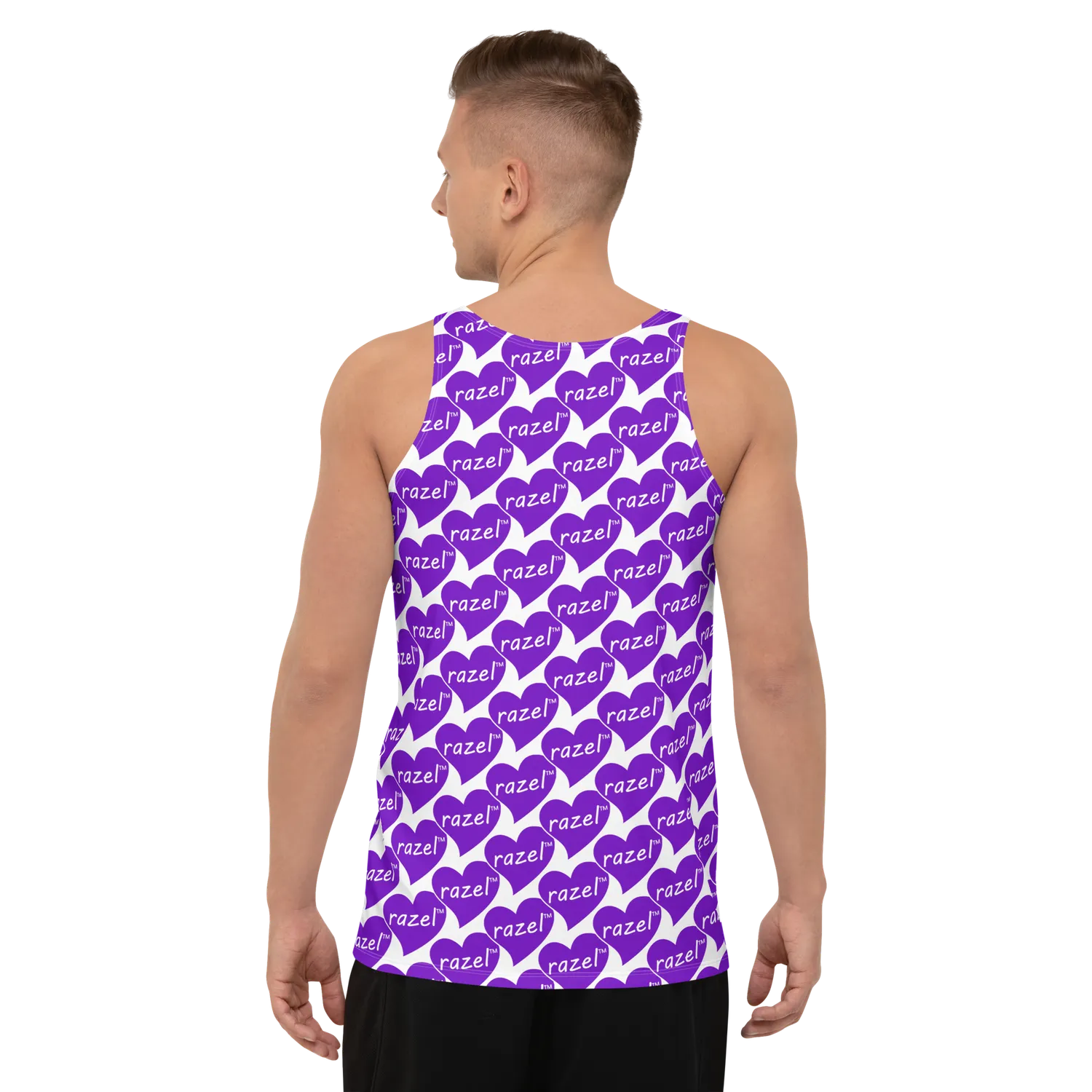 Razel Purple Hearted tanktop heren elastisch