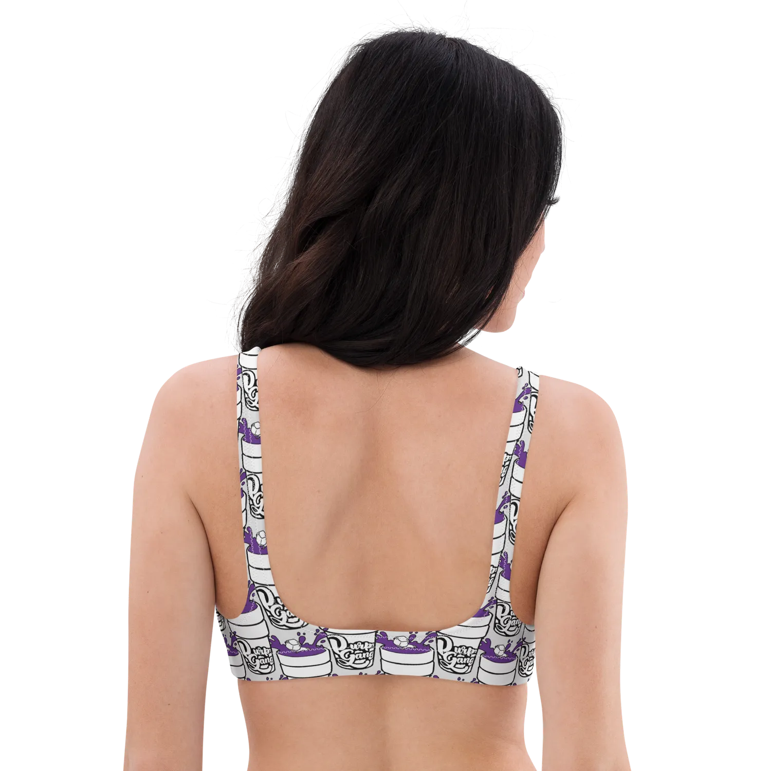 Razel Purp Gang Double Cup Padded bikinitop zwart