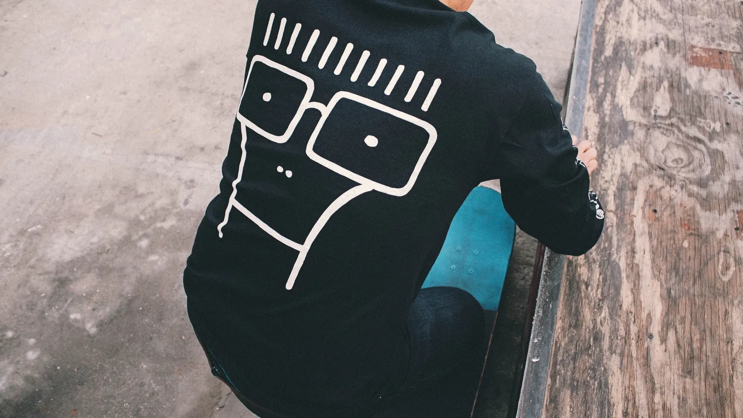 Descendents Milo Illustration longsleeve zwart katoen