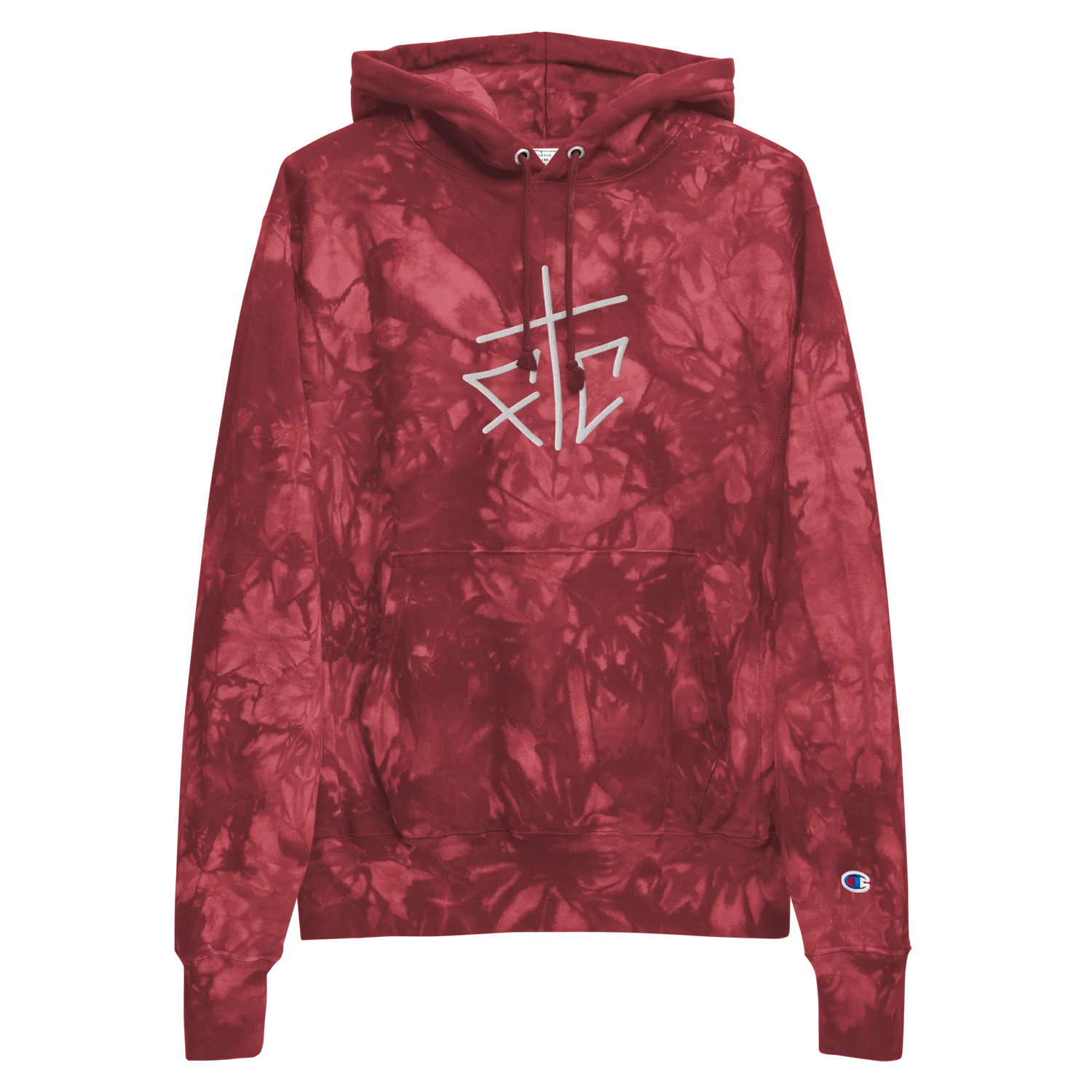Razel Champion Tie-Dye hoodie geborduurd katoen