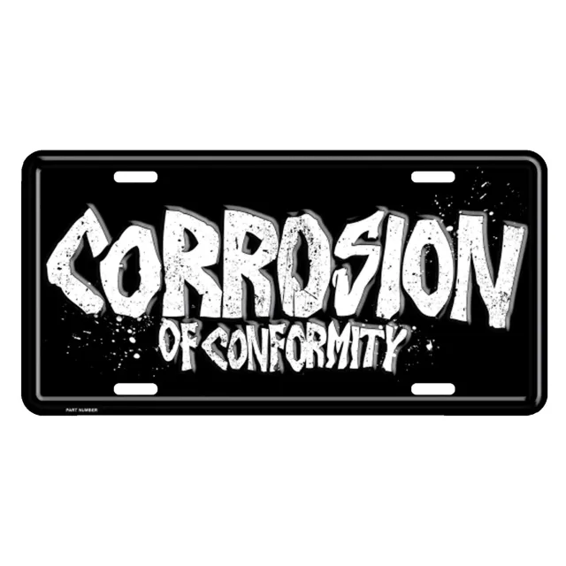 Corrosion of Conformity Logo kentekenplaat metaal