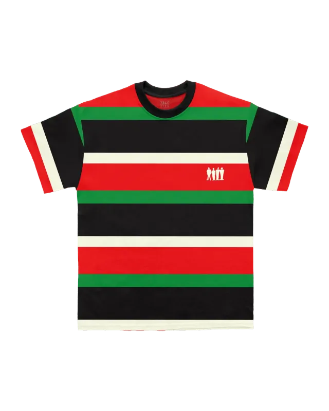 Tribe Called Quest Striped T-shirt unisex 100% katoen