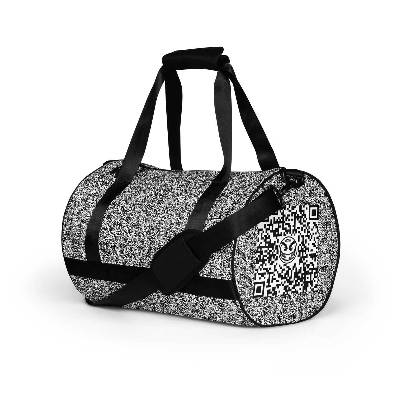 Razel Face QR Code Motif gym bag waterafstotend