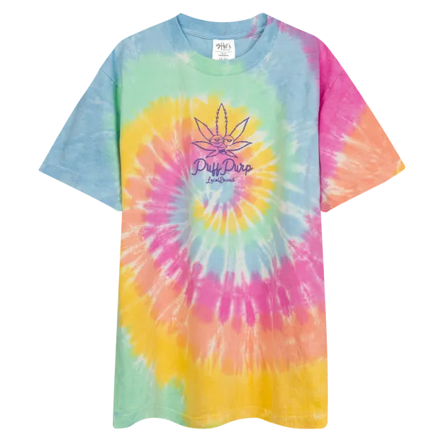 Razel Puff Purp tie-dye t-shirt Milky Way oversized
