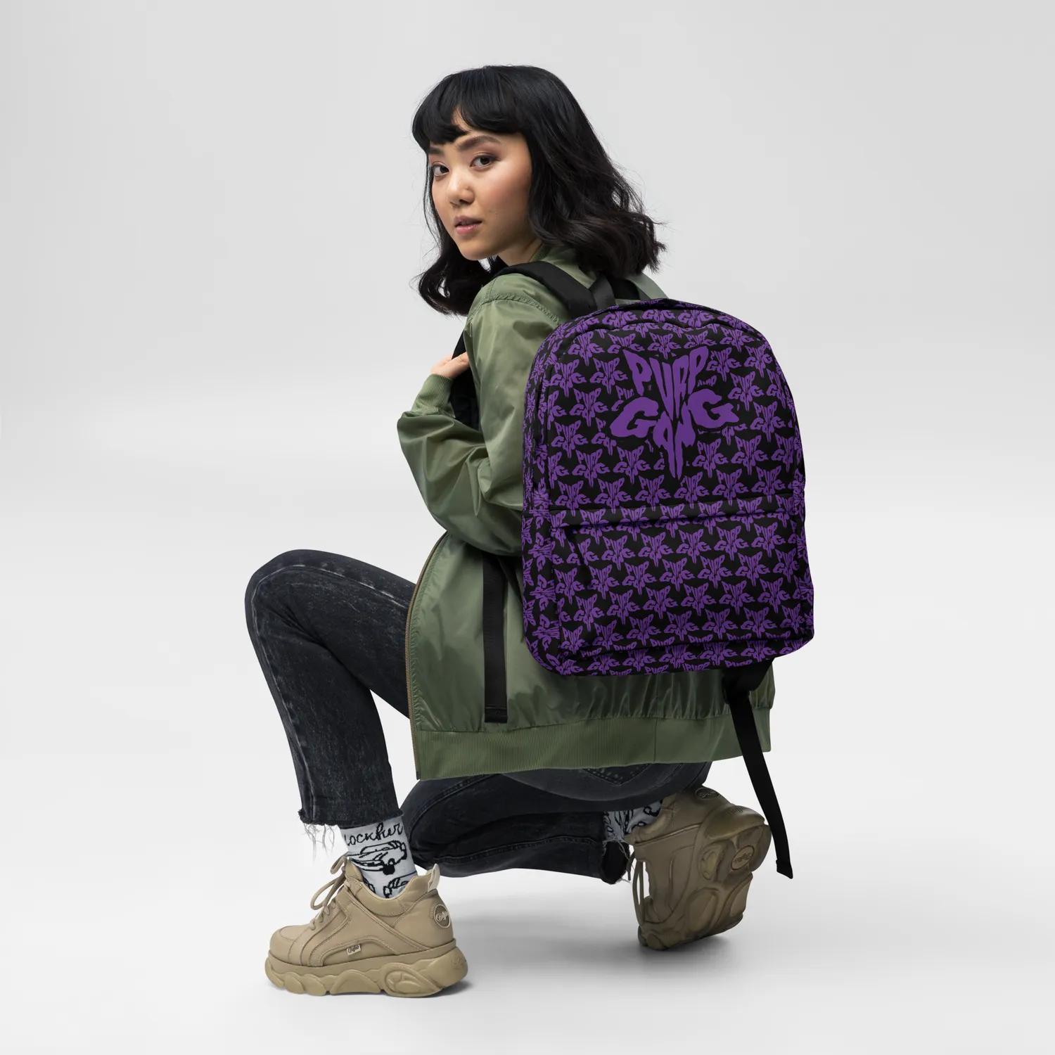 Razel Purp Gang Rock Star Motif Rugzak 15 inch