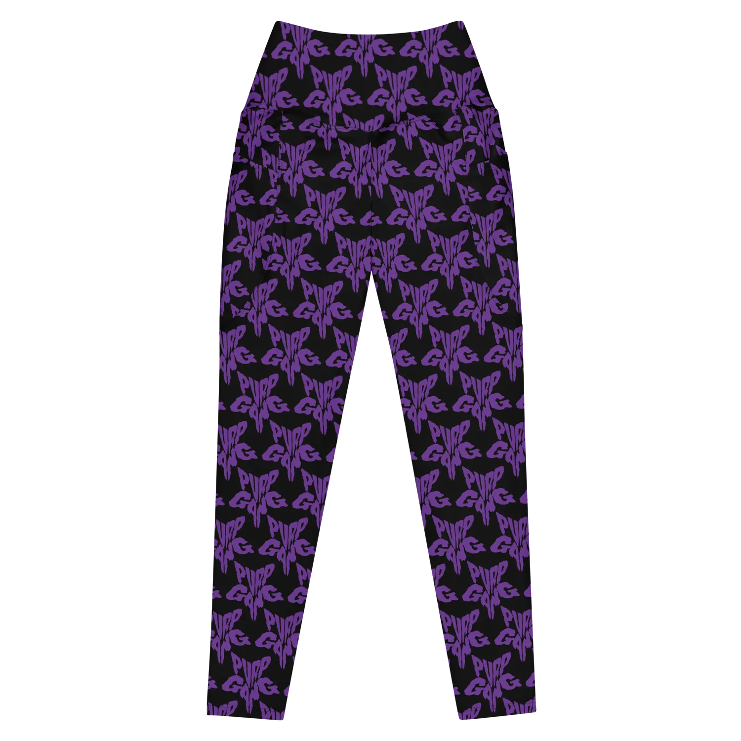 Razel Purp Gang Rock Star Motif Pocket legging met zakken