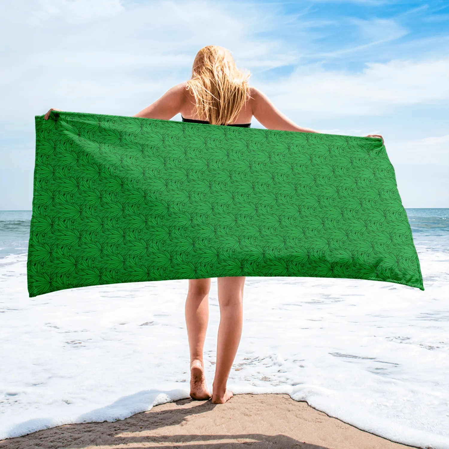 Razel Marijuana Tree Star Motif handdoek met sterprint