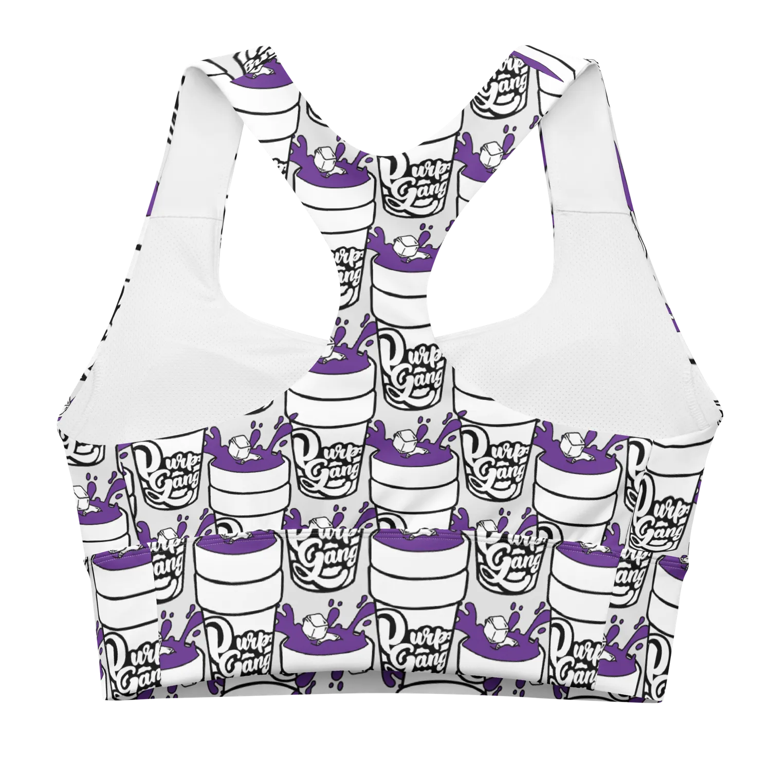 Razel Purp Gang Double Cup Crop top met padding