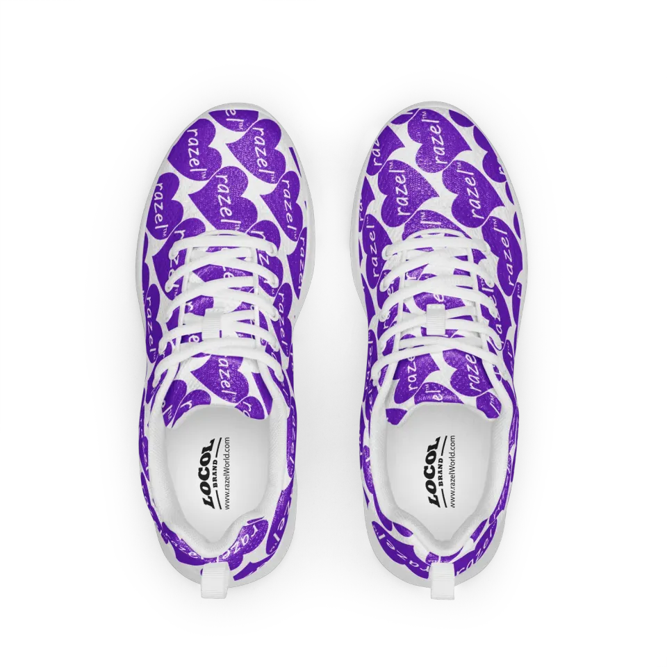 Razel Purple Hearted Motif sneakers paars ultralicht