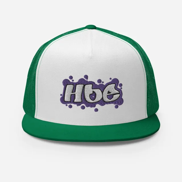 Razel Hoe Trucker Cap Black White snapback