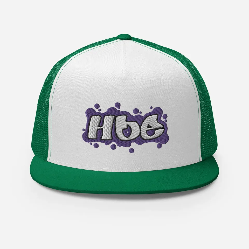 Razel Hoe Trucker Cap Black White snapback