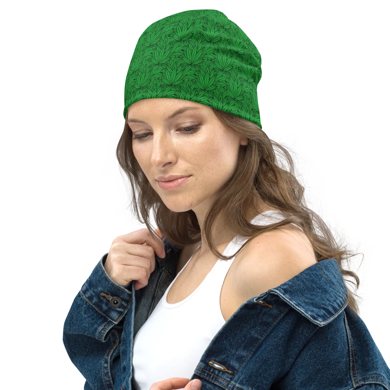 Razel Marijuana Tree Star Motif beanie dubbellaags