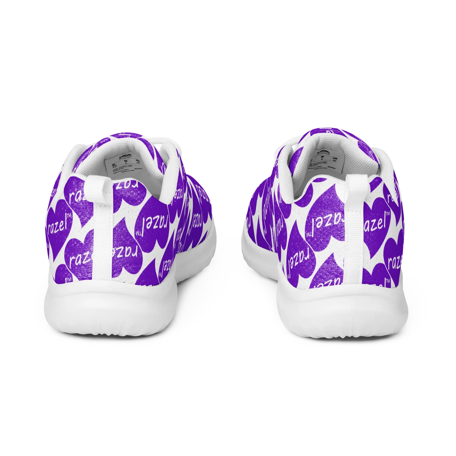 Razel Purple Hearted Motif sneakers paars ultralicht